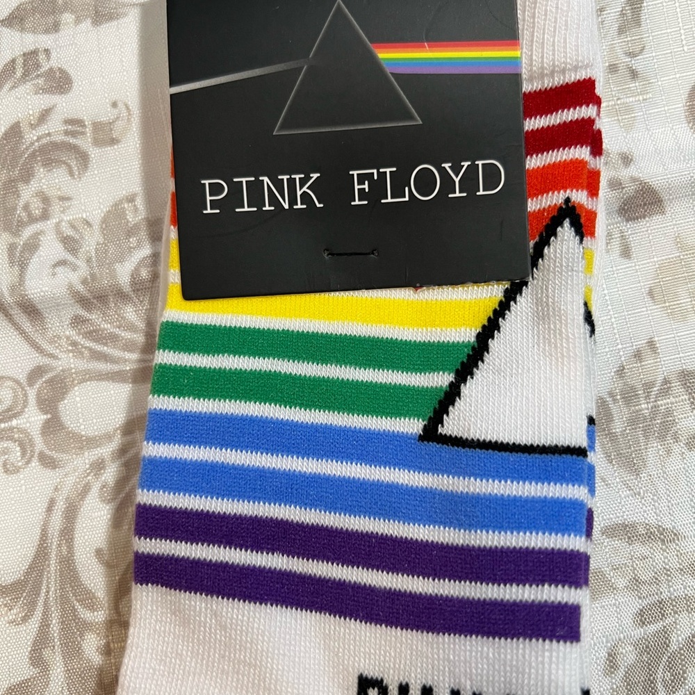 New~ Women’s “Pink Floyd” Casual Socks~ Multi Colored~Music ~Vintage ~Old School